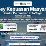 Pelayanan Pertanahan Kota Tegal Raih Predikat Sangat Baik pada Survei Kepuasan Masyarakat Januari 2026